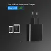 Universal LED Display Dual USB Wall Charger 5V 2.2A Fast Charging Mobile Phone Charger For iPhone iPad Samsung EU/US Plug