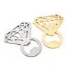 Flesopener Diamond Ring Vorm Legering Tool Bruiloft Party Verjaardag Baby Shower Gunst Gift Souvenirs Flessenopener