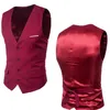 Sell Groom Vests Single Breasted Mens Suit Vests Slim Solid Casual Wedding Party Bridesgroom Vest7885189