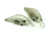 Hengjia 50 stycken mycket vevfiske lure betar med 3D livtro ögon omålade transparent konstgjord hård plast ingen hook259y