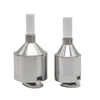 Aluminium metalen kruidmolen 44mm 55mm Crusher Muller Mills Presser met trechter voor Spice Tobacco Vaporizer Hand Crank