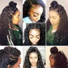 Curly Human Hair Wig 13x4 Water Wave Lace Front Wigs For Black Women Brazilian Short Bob Pre Plucked 130% Deep Frontal diva1