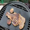 WHISM 0.2mm Thick PTFE Barbecue Grill Mat 33x40cm Non-stick Reusable BBQ Grill Pad Sheet BBQ Liner for Microwave Oven