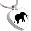 personalizzato elefante cremazione urna gioielli cuore commemorativo cenere collana ricordo