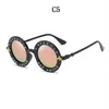 Lunettes de soleil Round Boyseen rétro Lettres anglais Lettres Little Bee Sun Lunettes Hommes Femmes Lunettes Mode Mâle Femme 15981