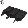 Sinaraft Tactical Triple Open Top 5.56 223 Fast Tactical Magazine Pouch Molle Rifle Pistol Mag Tri Holster Ammo Bag Högkvalitativ nylon