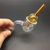 XXL Quartz Thermal Banger Bubble With Quartz Carb Cap 10/14 / 18mm Double Tube Quartz Nails Tips P Banger Voor Rook Glass Bongs