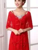 Long Lace Bridal Shawl Jacket Wedding Women Women Thugh Bolero Wraps بالإضافة إلى حجم أسود أبيض عاجي Red 170cmx40cm ملحقات الزفاف 2435333