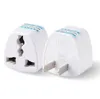 Chargeur de voyage AC Alimentation électrique UK/AU/EU vers US Plug Adapter Converter USA Universal Power Plug Adapter Connector(White)