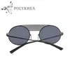 2021 runde Metall Sonnenbrille Männer Frauen Mode Gläser Marke Designer Retro Vintage UV400 Mit Fall Box