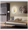 Led murale AC85-265V Tour Eiffel ronde en acrylique Lampe décorative d'intérieur pour Bedroom.Study, Foyer