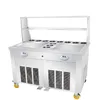 45x45cm Square Flat Pan 110V 220V Commerciële Elektrische Gebakken Yoghurt Machine Ice Cream Roll Machine met 11 dozen