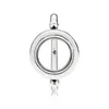 New Trendy 925 Sterling Silver Fashion Signature Floating Locket Ring per le donne Regalo della festa nuziale Fine Europe Jewelry Originale D18111306