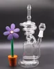 12 Zoll DICKE Recycler-Glasbong mit 14,5-mm-Dabs-Rig, neue Perkolator-Cyclone-Helix-Wasserpfeife. Solch eine komplizierte Recycler-Wasserpfeife