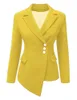 Kadın Blazer Ofis Ceket Takım Elbise Kadın Zarif Suit Düğme Kadın Sonbahar Kış Blazer Ceket Resmi Slim Fit