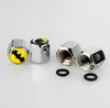 Lockable Anti-Theft Dust Cap Tire valve caps 4pcs/lot Car Badges Emblems Tyre valves With Retail Box