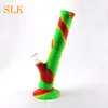 Altura New Silicone Bong Portátil Hookah Water Pipe para Fumar Erva Seca Pequena Curva De Água Percolator Bong Filtro De Óleo De Silicone Plataforma