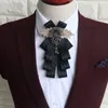 Mężczyźni Bowtie 13 Kolory Dostosuj klamrę Siatka Stripe Bow Tie Get Żlubów Bowties Dla Dnia Ojca Krawat Boże Narodzenie prezent