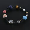 2018 Nieuwe Handgemaakte Zonnestelsel Armband Universe Galaxy De acht planeten Star Natural Stone Bead Armbanden Armbanden Sieraden