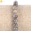 CSJA Natural Labradorite Spectrolite Women Bracelets Bangles Gemstone Mala Beads Tree of Life Charm Reiki Healing Meditation Jewel7159044