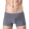 Underpants Solid Mens All-Cotton Unmarked One-Piece Sexy Boxer Shorts 3D-ontwerp Ondergoed Boxers 3XL