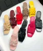 Women Real Leather Slippers Sandals Designer Shoes Woman Slides Lady tribute Heels