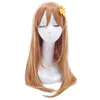 ly cs安い販売ダンスパーティーコスプレーズラブライブサンシャインaqours kunikida hanamaru light brown cosplay wig