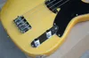 Factory Custom Yellow Electric Bass Guitar z 1 pickup, czarny pickguard, Maple Fretboard, 4 ciągi, 21 progów, oferta dostosowana