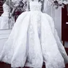 Fantastyczna Koronkowa Suknia Balowa Suknia Ślubna Proste Koraliki Bez Ramiączek Koronki Aplikacja Vestido De Novia Sukienka Bridal Gorgeous Dubaj Suknia Ślubna Tanie