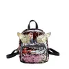 送料無料Sequin Mini Backpack女性ハンドバッグスパンコールキャンバスリュックサックレディーガンバックパックブーツBohoバッグピンクブラックレッドブルーホワイト