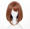 Mój Boku No Hero Academia Ochako Uaraaka Krótki Cosplay Wig Sh1