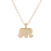 高品質なしの愛知のロゴの輝く良いラッキー象のペンダントネックレスゴールド - カラー鎖骨チェーンステートメントネックレス女性ジュエリー