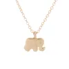 Alta calidad SIN LOGO Dogeared Espumoso buena suerte elefante Collar colgante Cadenas de clavícula de color dorado Collar llamativo Joyería de mujer