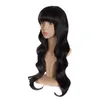 360 Lace Front Pigs med Bangs Pre-plocked Virgin Brasilianska Human Hair Front Fringe For Woman Body Wavy Malaysian Remy Wig Diva1