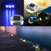 Solar Garden Lights Road Stud deck light Driveway Pathway Stair Lights Studs marker Pathway light 6LED White Red Blue Yellow