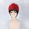 Kuroko no basquete kagami taiga peruca cosplay vermelho preto ombre perucas para homens traje de halloween carnaval cabelo 7785499
