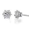 D/F Color Moissanite Earring 9k,14k,18k Gold Inlay Rmantic Snowflake Design Forever Brilliant Stud With A Certificate