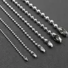 Stainless Steel Ball Bead Chain Necklace 20 inch Length 50cm 60cm for DIY Bracelet Necklace Jewelry Finding Making Chains 2.4mm thickness