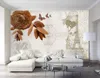 Murales moderni Decorazione Pittura 3D Carta da parati Pareti HD Torre Eiffel Carta da parati impermeabile per la decorazione della casa del bagno