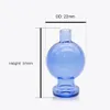 Rookaccessoires Glazen bubbel CARB -dop Flat Top Fit voor 20 mm 25 mm Quartz Banger Nail X XL Water Pipe Bong