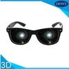 1 pièces Premium spirale Diffraction 3D prisme Raves lunettes en plastique pour feux d'artifice affichage Laser spectacles, arc-en-ciel lunettes spirales
