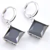 Luckyshine 5 Sets Jewelry Set Fashion Wedding Square Black Onyx Crystal Cubic Zirconia 925 Silver Pendants Necklaces Earrings