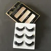 3D vison cílios postiços maquiagem dos olhos extensão 100% real mink natural grosso falso cílios postiços eye lashes maquiagem 3 pares / caixa dropshipping