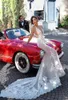 Mermaid Elihav Sasson Dresses V Neck Backless Lace Gowns With Capes Abiti Da Sposa Wedding Dress