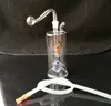 Nouveau filtre muet narguilé gros verre Bongs tuyaux conduites d'eau tuyau en verre accessoires pour fumer livraison aléatoire de couleurs