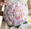 Flores de Simulação de Rosa, Bride Holding Flores, Leite Presentes De Casamento Branco, Presentes De Feriado