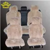 1 conjunto de assentos de longa lã cobre assento de carro de pele de faux cobre tamanho universal para todos os tipos de assentos para Renault Logan para Dacia Duster