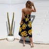 Nouvelles robes de plage d'été imprimé bohème Sexy licou sans bretelles jupe de plage robe de fille pour les vacances Boho7741266
