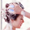 頭皮マッサージヘアブラシを振動するシリコンコームマッサージ電気ヘアブラシヘッド防水電気マッサージブラシマッサージcomb7125531