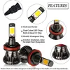 2X H11 LED Auto Fog Lamp Bulbs H7 9005 9006 HB3 HB4 LED 21W COB chips 6000K White 3000K Amber Yellow Dual Color switch Car Driving5383014